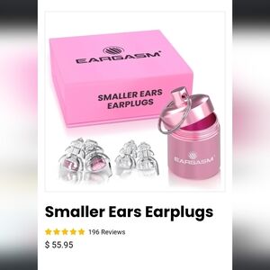 Eargasm Pink Earplugs for Smaller Ears